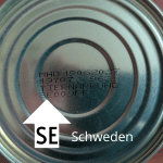 Diese Dose kommt aus Schweden SE